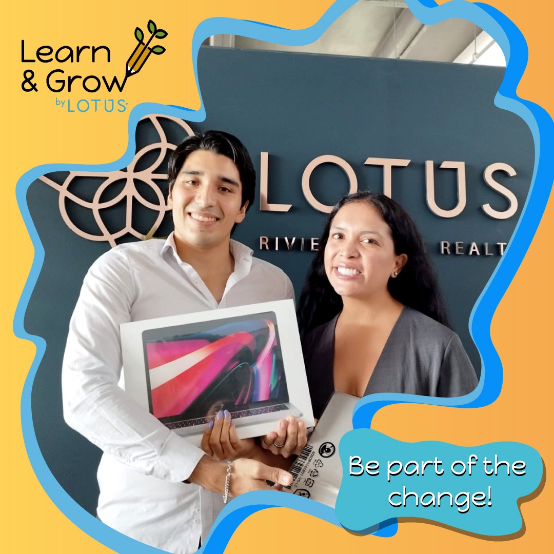 We are exciting for another successful Laptop exchange! Congratulations Ana Villarreal for your support. 🥳😎✨
.
.
.
.
.
#Learnandgow #learnandgrowbylotus #socialservice #realestatemexico #lotusrivieramaya #changinglifes #cambiandovidas